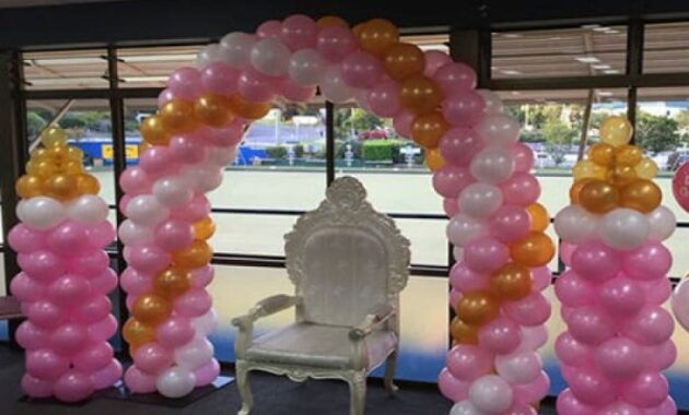 How to make balloon decoration for baby shower