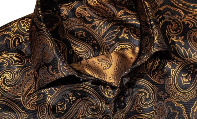 Paisley dress shirt mens