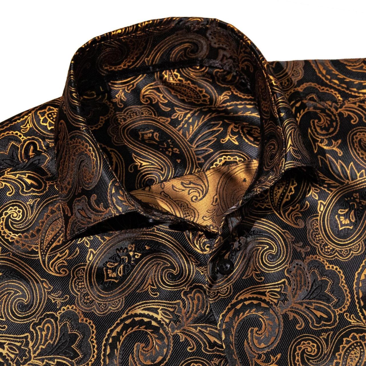 Paisley dress shirt mens