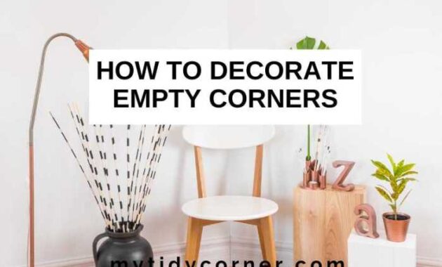 How to decorate small corner in living room