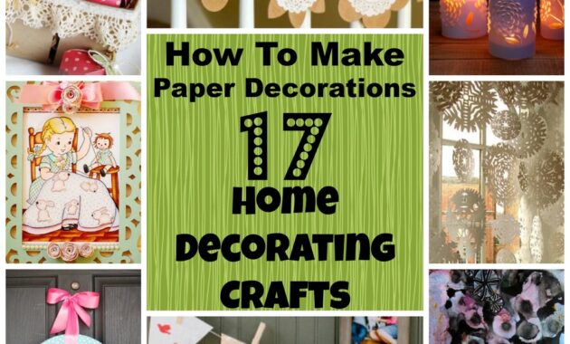 How to make home decoration with paper craft