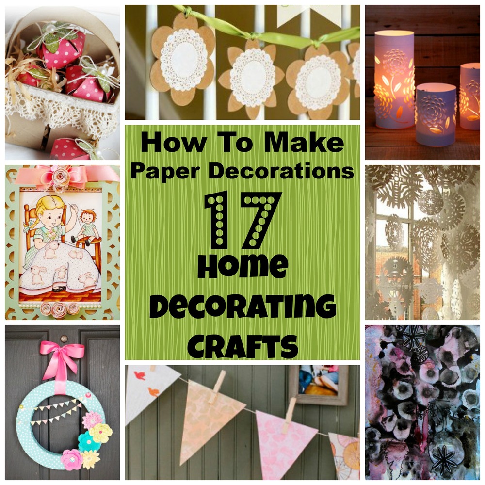 How to make home decoration with paper craft