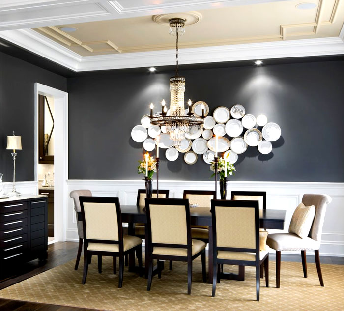 How to decorate walls in dining room