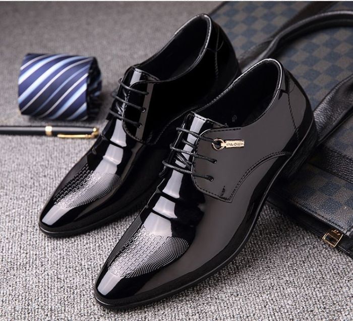 Mens patent dress shoes