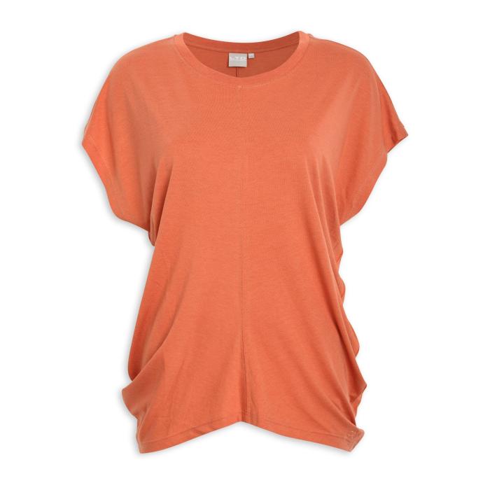 Women's orange dress shirt