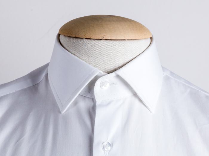 Mens white collar dress shirt